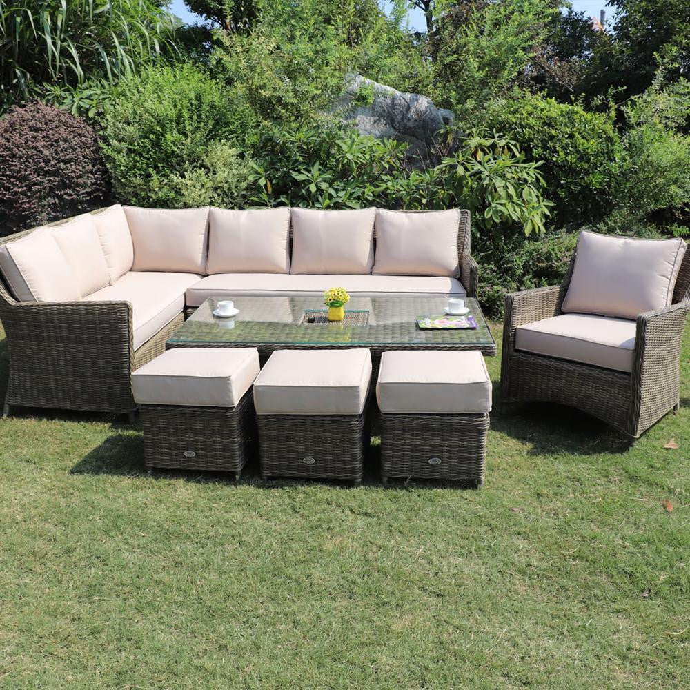 Kingston corner discount sofa dining set